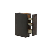 RTA Solid Wood Escada Spice Rack Base Cabinet for Kitchen Bathroom and Laundry Storage,Vintage Wood